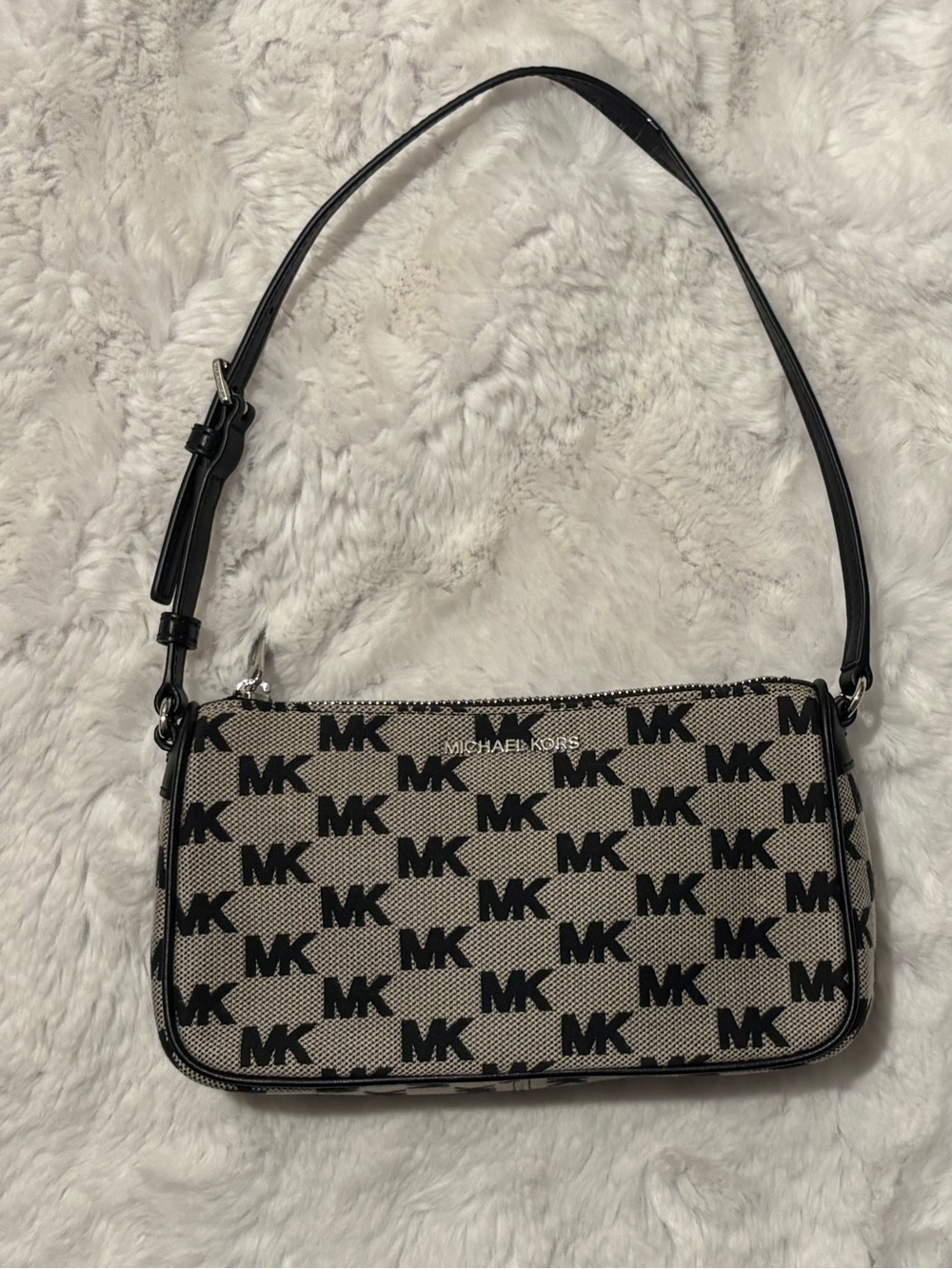 Michael Kors Jet Set Pouchette Monogram shoulder bag 💼